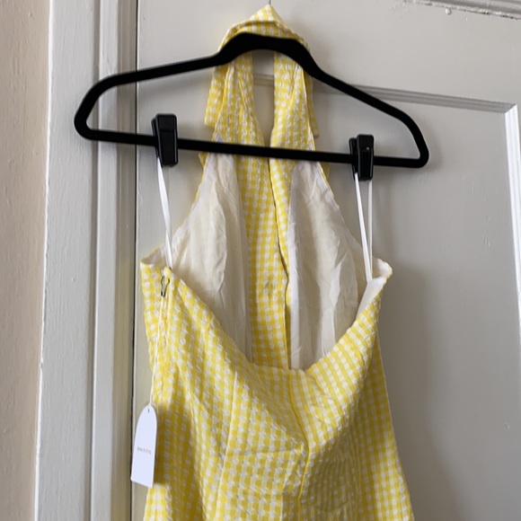 NWT Song of Style Celia yellow gingham maxi dress - Picture 9 of 13